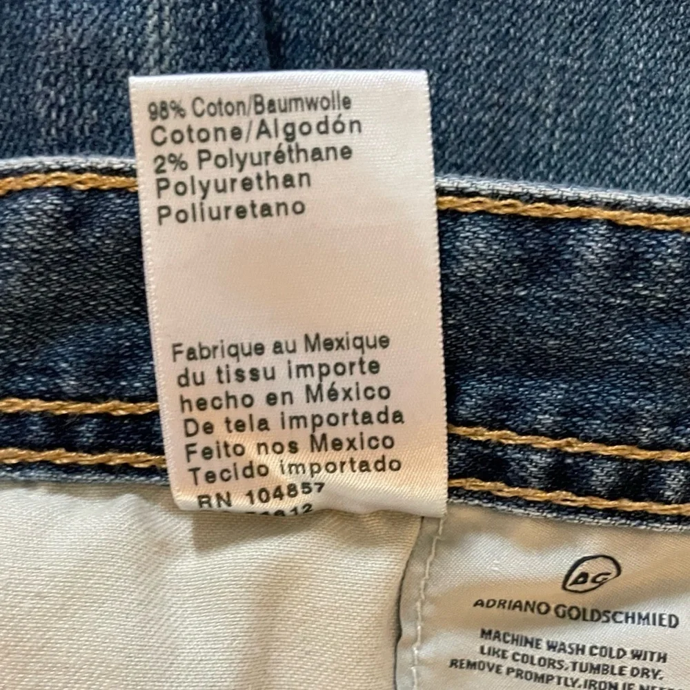 AG Adriano Goldschmied The Ives Modern Athletic Blue Denim Jeans Size 36W/32L